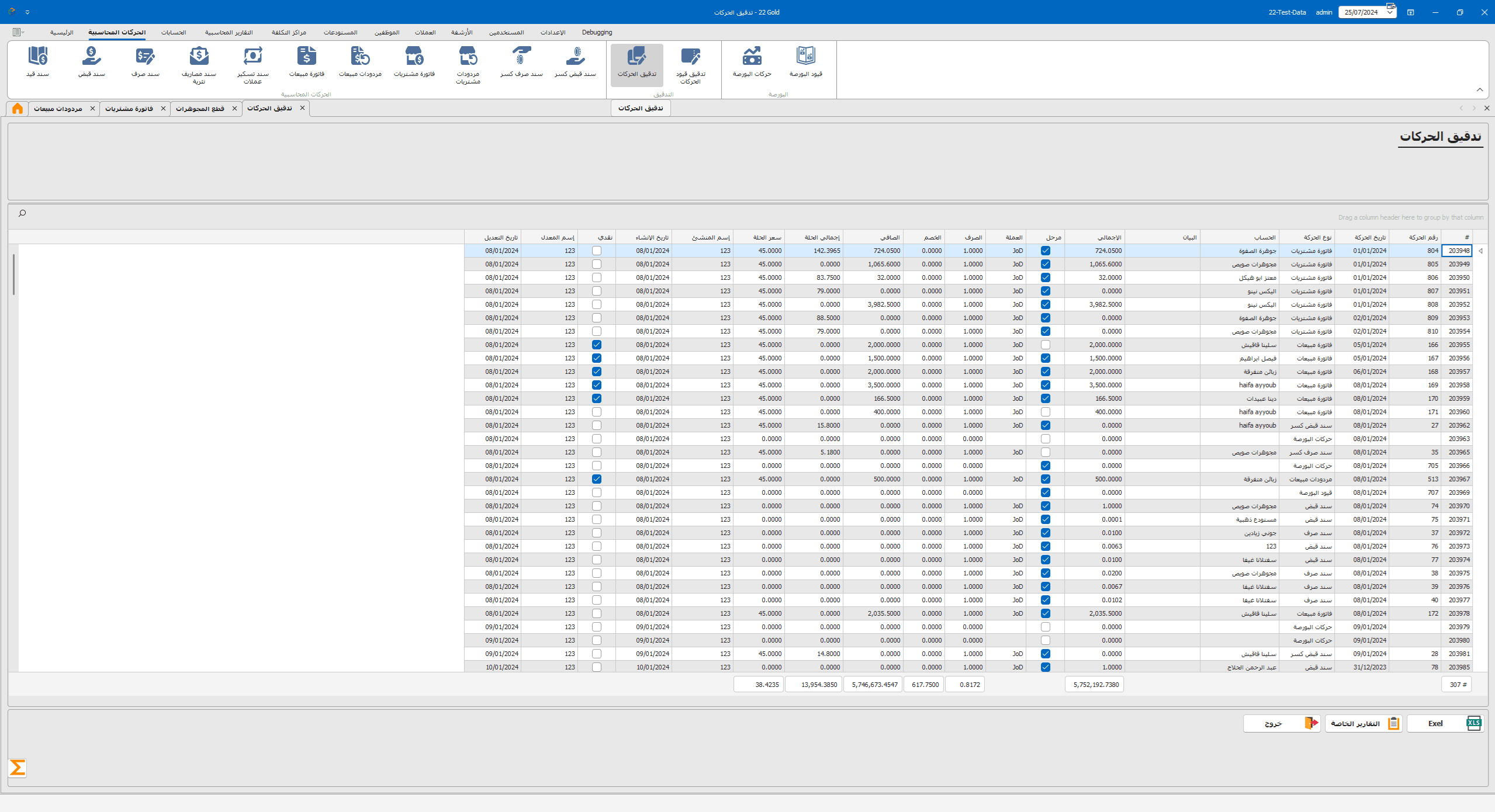 22-Gold DX Audit Trail